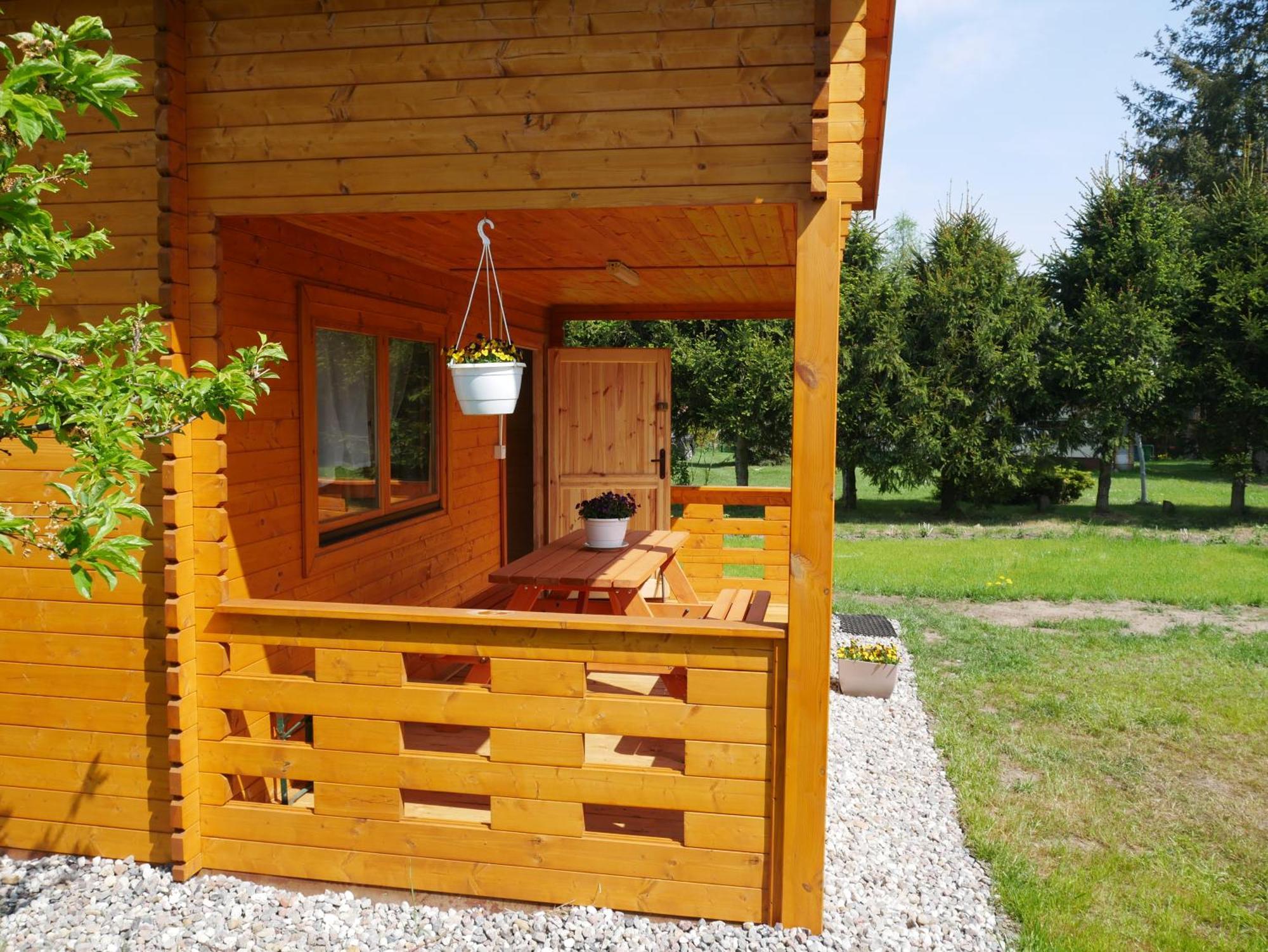 Domek Letniskowy Drewniany Nad Jeziorem Strzeszowskim Nowy Exterior photo